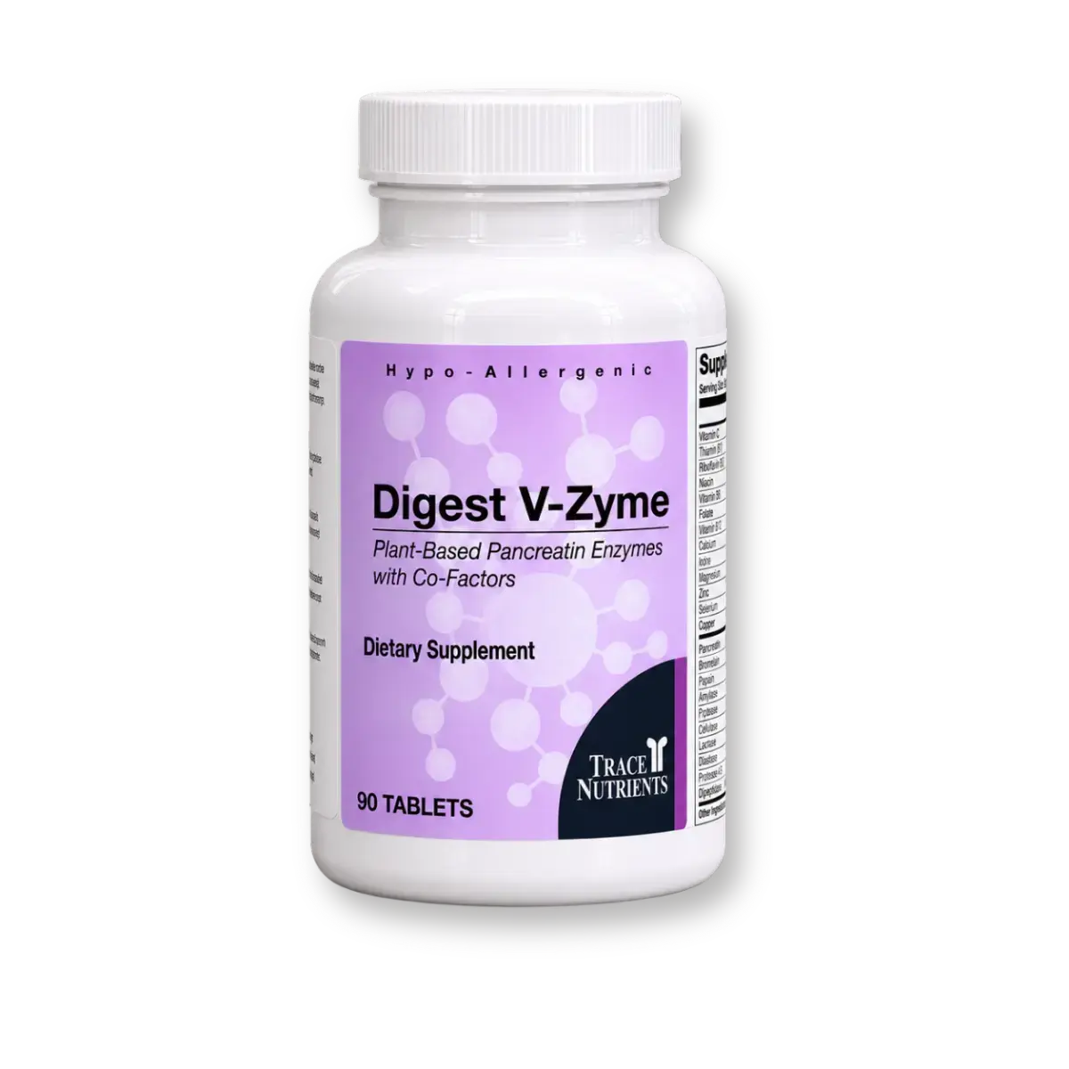 Digest V-Zyme by Trace Nutrients, 90 tablets