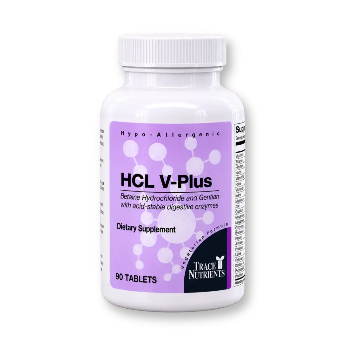 HCL V-Plus by Trace Nutrients, 90 tablets