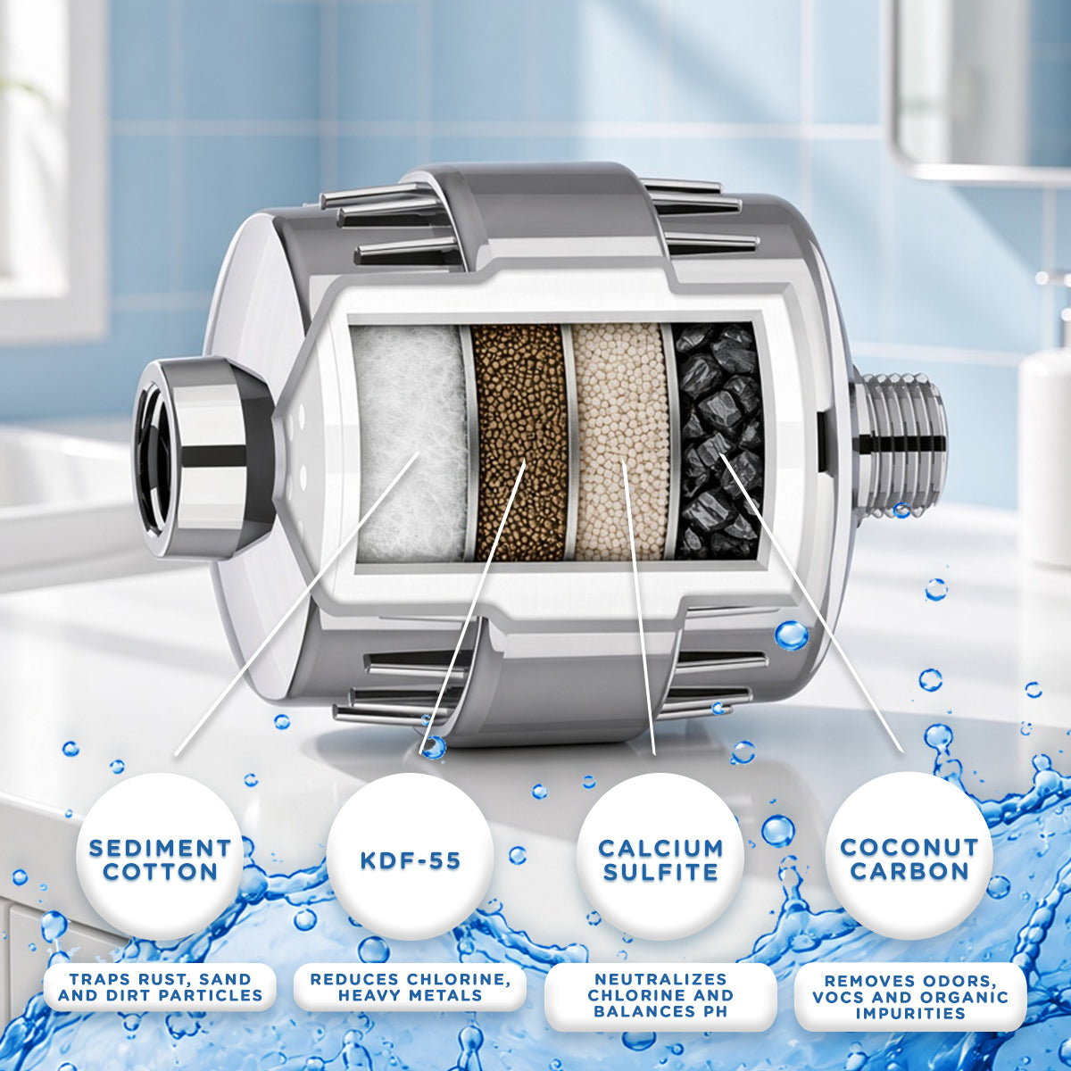 HydraClear Shower Filter