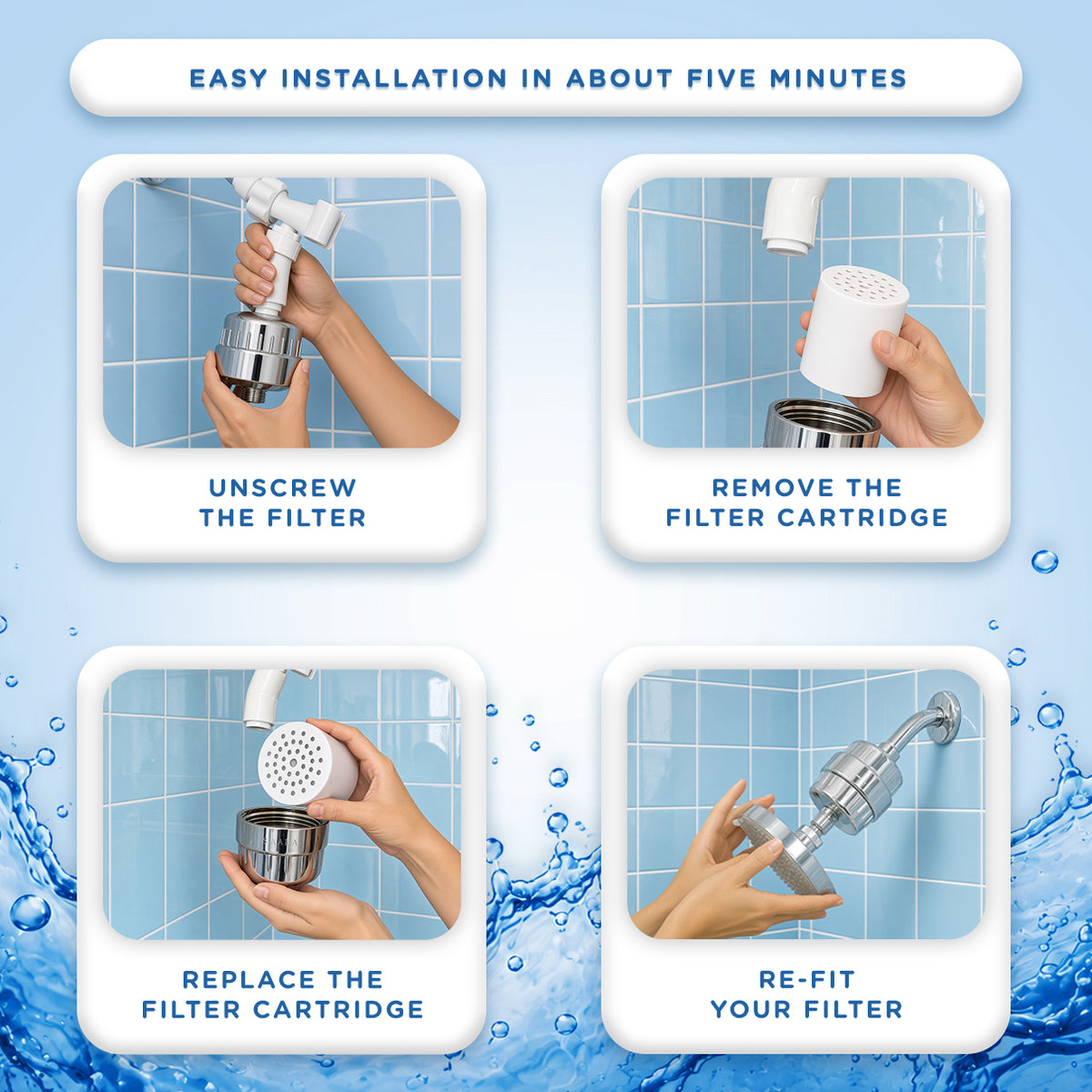 HydraClear Shower Filter Replacement Cartridge